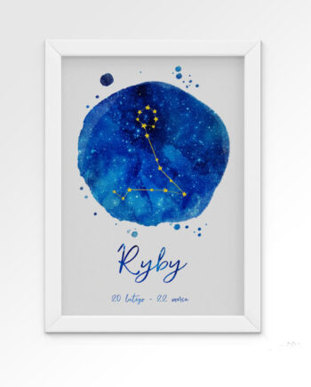 plakat-znak-zodiaku-ryby