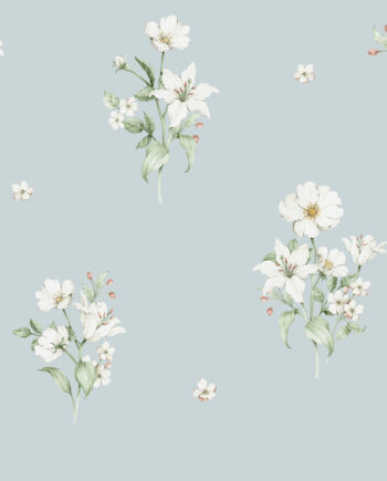 blue-paper-white-flowers