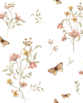 white-paper-flowers-and-butterflies